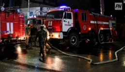 В Павлодаре сгорел автомобиль одной из больниц