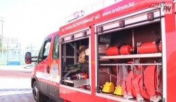 Более десяти раз выезжали павлодарские пожарные в новогодние сутки