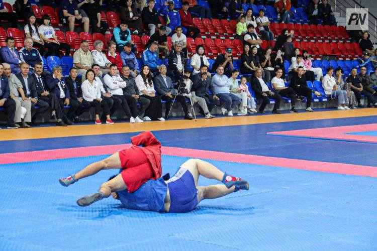 Павлодарцы наблюдали жаркие схватки полицейских на ковре