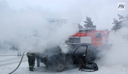 В Павлодаре сгорел водитель